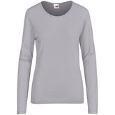 Ladies Long Sleeve Portland T-Shirt - Grey
