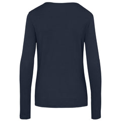 Ladies Long Sleeve Portland T-Shirt - Navy