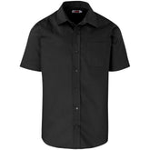 Mens Short Sleeve Milano Shirt - Black