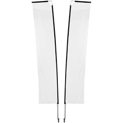Legend 4M Sublimated Telescopic Double-Sided Flying Banner - 1 complete unit