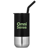 Kooshty Cheerio Stainless Steel & Plastic Double-Wall Tumbler & Straw – 480ml