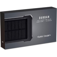 Swiss Cougar Durban Fast Charge 20W Solar Power Bank -10 000mAh