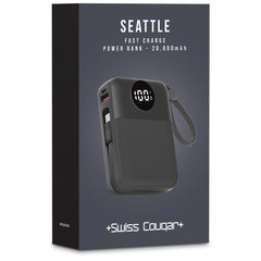 Swiss Cougar Seattle Fast Charge 22.5W Power Bank - 20 000mAh