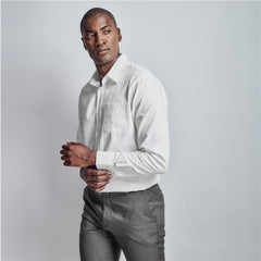Mens Long Sleeve Carolina Shirt - White