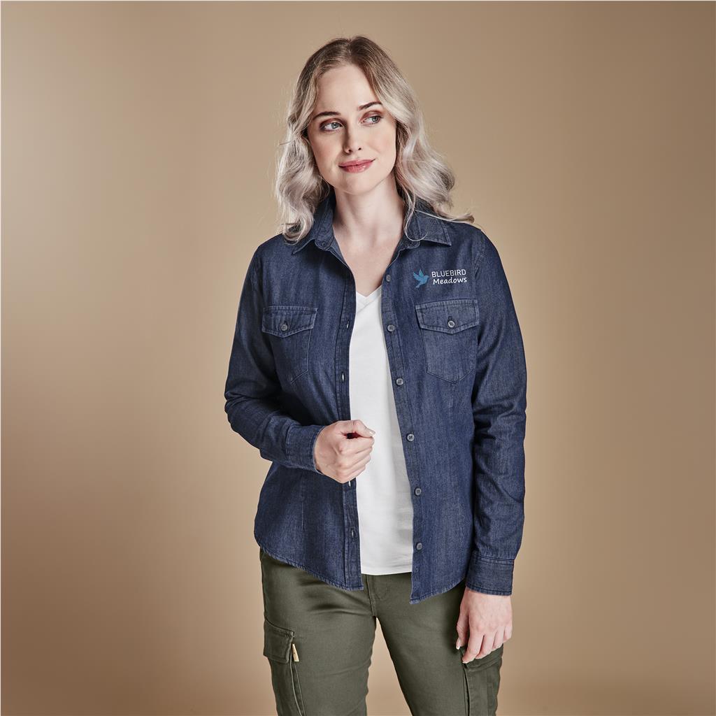 Ladies Long Sleeve Eastwood Denim Shirt