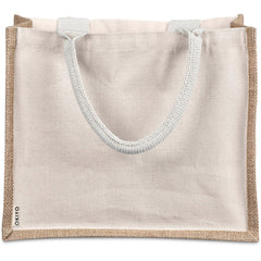 Okiyo Chinsai Midi Jute & Cotton Tote
