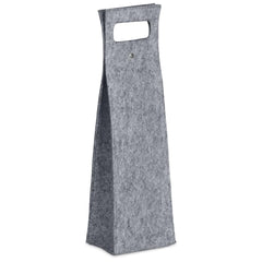 Hoppla Velto RPET Felt Single Wine Bottle Carrier