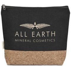 Okiyo Koruku Cork & Cotton Cosmetic Bag
