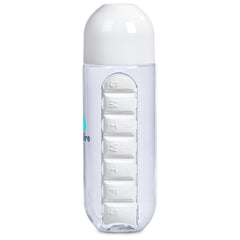 Altitude Vita-Stream Pill Box Plastic Water Bottle - 600ml