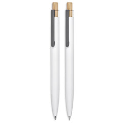 Okiyo Mimotu Ball Pen & Pencil Set - Solid White