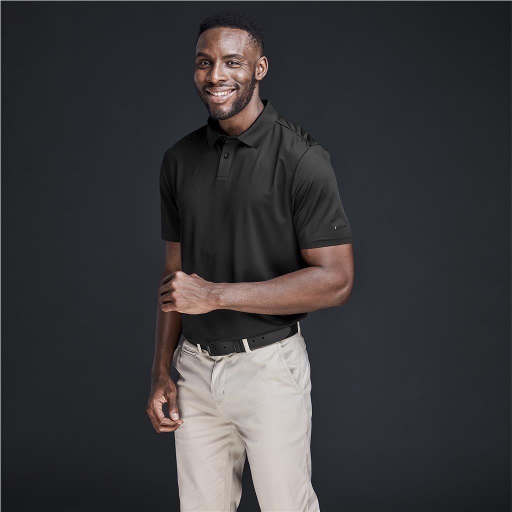 Mens Alex Varga Questana Seamless Golf Shirt - Black