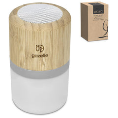 Okiyo Heiwa Bamboo Bluetooth Speaker & Night Light