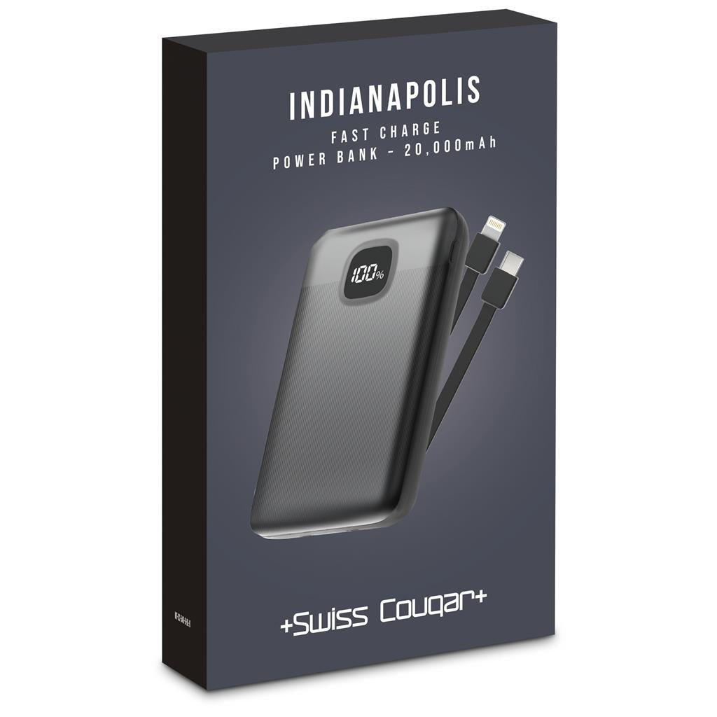 Swiss Cougar Indianapolis Fast Charge 22.5W Power Bank - 20 000mAh