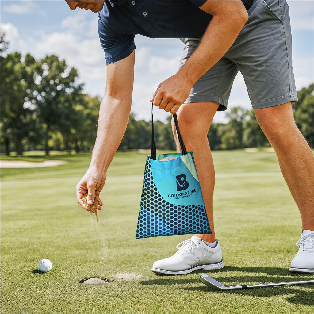 Pre-Printed Sample Hoppla Greenset Polyester Sand Bag