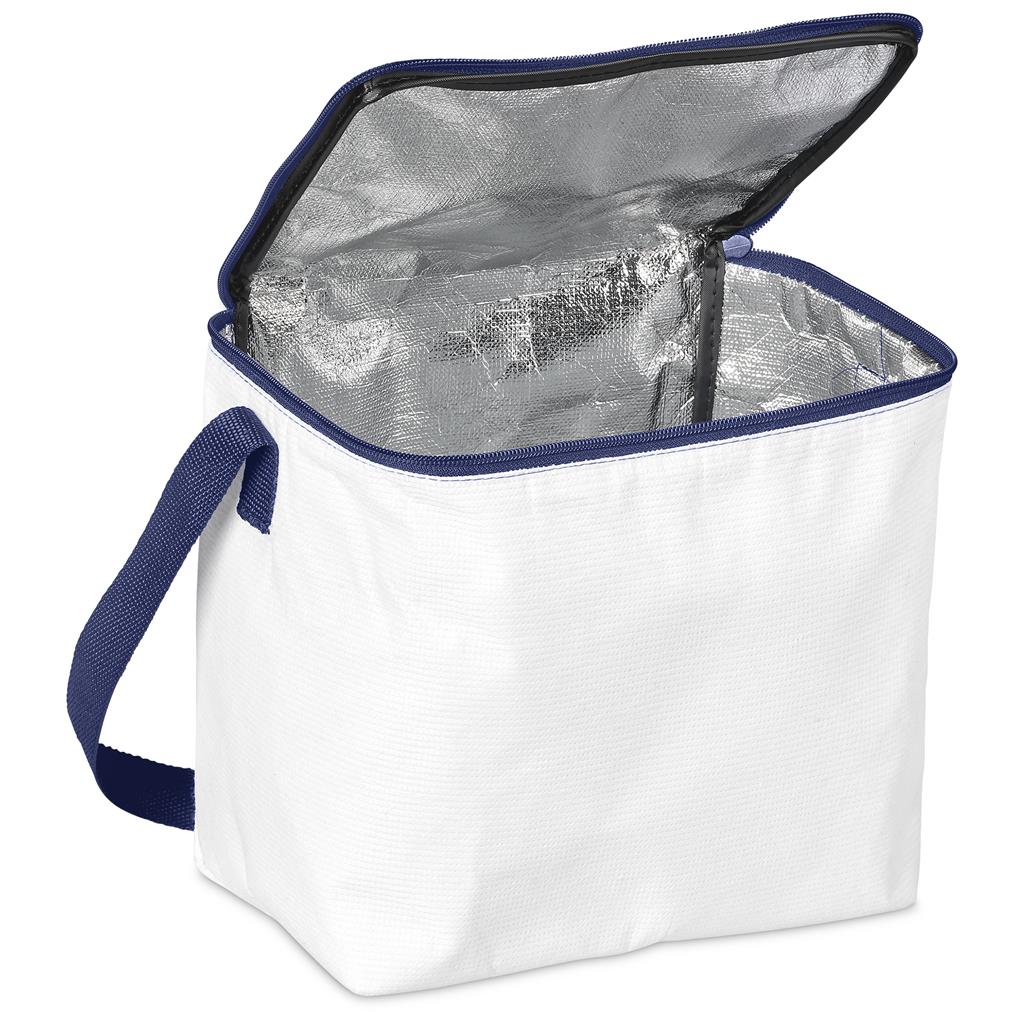 Pre-Production Sample Hoppla Quebec Recycled PET Stitch-Bond 12 Can Cooler