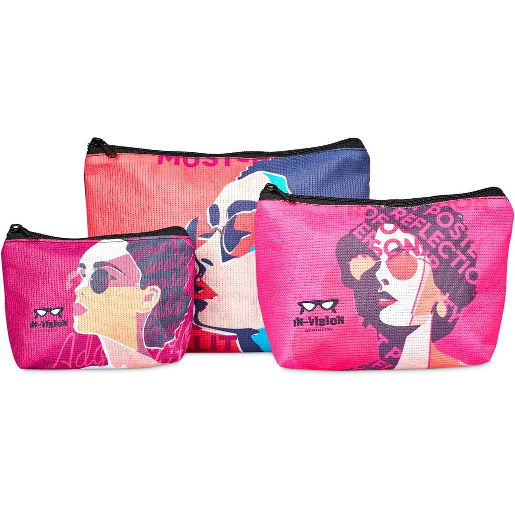 Pre-Production Sample Hoppla Recycled PET Stitch-Bond Mini Toiletry Bag