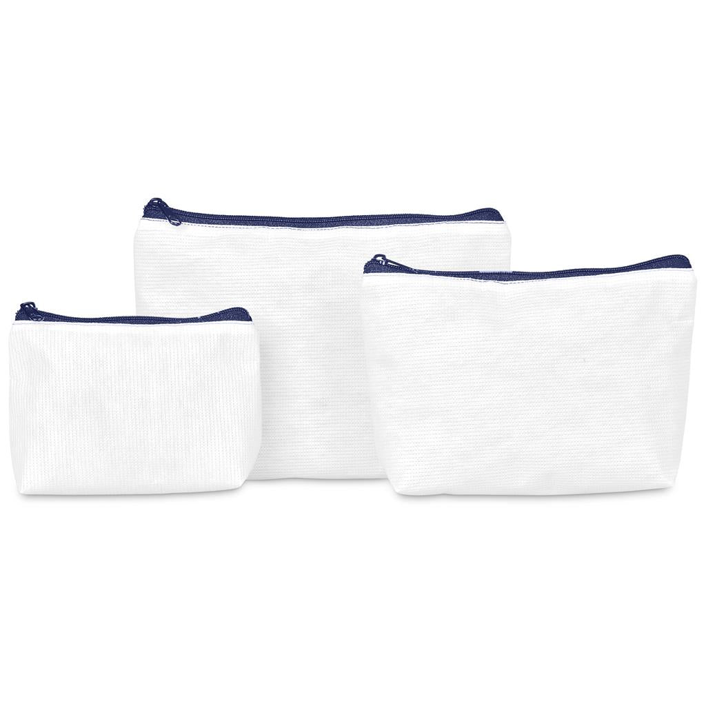 Pre-Production Sample Hoppla Recycled PET Stitch-Bond Mini Toiletry Bag