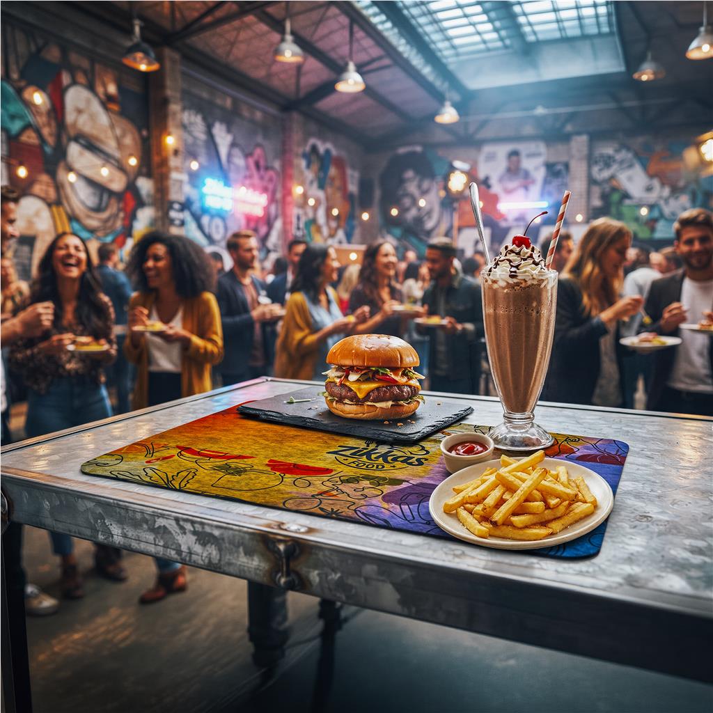 Pre-Production Sample Hoppla Savour RPET Felt Placemat